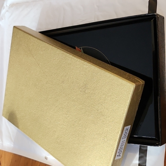 Vintage Otagiri Japan Black Address book Crimson Red Rose - Picture 7 of 9